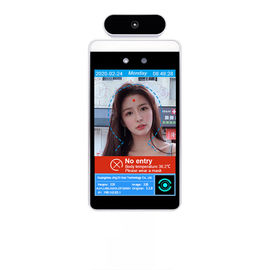 Contacte não o dispositivo de detecção do termômetro do reconhecimento de cara do AI do infravermelho de Android de 8 polegadas