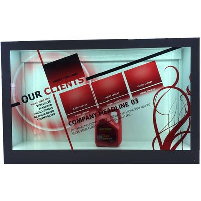 65&quot; Signage transparente de Digitas da caixa de exposição da mostra da propaganda de 4K LCD