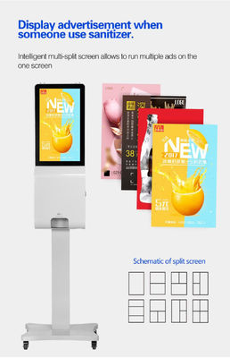 Distribuidor automático do Sanitizer da mão que anuncia o Signage do Lcd Digital 21,5 polegadas