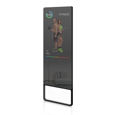Uma aptidão AI de 43 polegadas conecta o Signage portátil de Digitas que move o espelho mágico para o exercício da casa