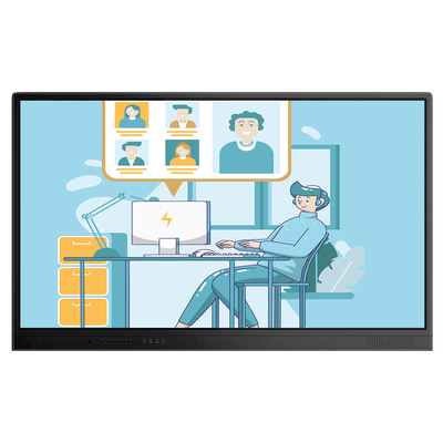 Educação Digital Whiteboard interativo toque infravermelho do jogador da propaganda de Media Player de 65 polegadas