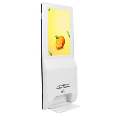 Temperatura de medição do Signage do LCD Digital da montagem da parede com o distribuidor do Sanitizer da mão